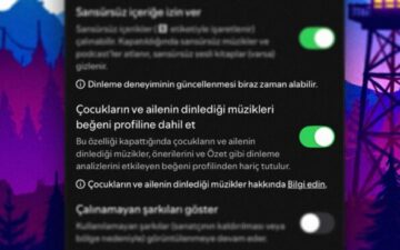 Spotify çocuk müzik ayarı